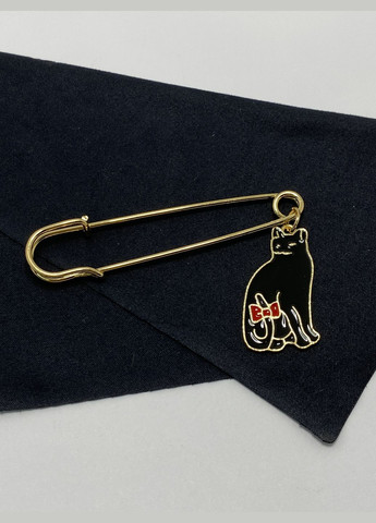Брошь / булавка кот с бантиком черная металлическая Xuping Jewelry (330618925)