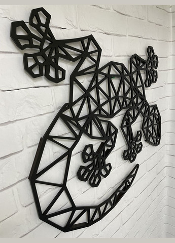 Панно 3D декоративное с объемом 15 мм для стен, Геккон 72 х 60 см коричневое Декоинт (276708616)