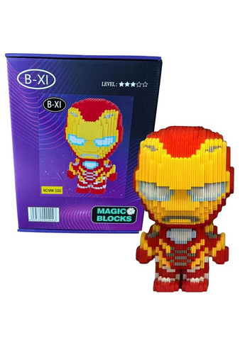 Дитячий конструктор Залізна Людина 30см на 3489 деталей Magic Blocks 3D (MW-SS02) Po Fanu (325483995)