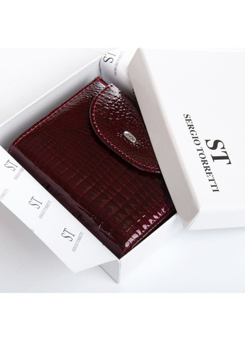 Жіночий шкіряний гаманець коричневий Sergio Torretti FEW44-1 (355312369)