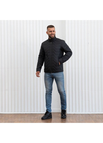 Чорна демісезонна чоловіча демісезонна куртка великого розміру SK
