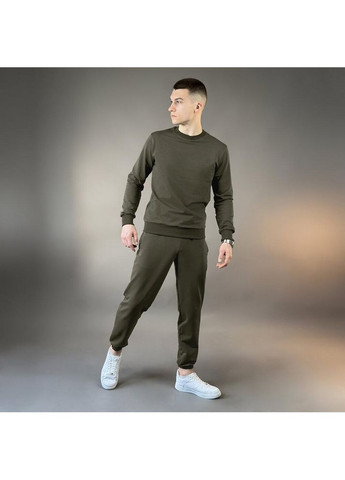 Хакі базовий чоловічий світшот Vakko однотонний без декору (354229908)