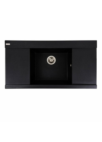 Гранитная мойка для кухни 9651 ATLAS матовый Черный металлик Platinum (336938549)