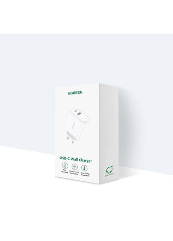 Мережевий зарядний пристрій 38W USB-C Wall Charger EU (White) (UGR-60468) (UGR-60468) Ugreen CD170 (361346665)