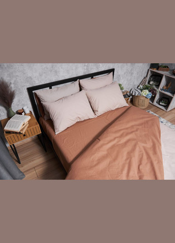 Комплект постельного белья Бязь Gold Люкс «» полуторный 143х210 наволочки 4х70х70 (MS-820004569) Moon&Star Brown Blanc (293148168)