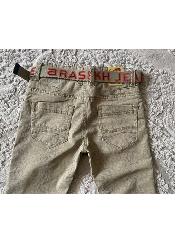 Комбинированные демисезонные котоновые брюки для мальчика 140-164 No Brand