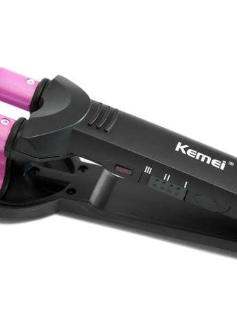 Керамическая тройная плойка для создания волн 45 Вт розовая (2390000000) Kemei JFQ-KM-2022 (340114287)