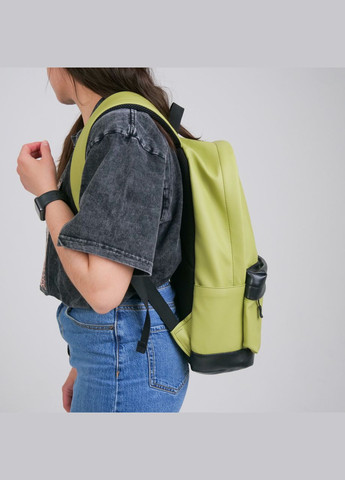 Универсальный рюкзак в удобном размере в экокожи, цвет олива ToBeYou City (293247130)