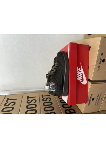 КРОСІВКИ ЖІНОЧІ NIKE JORDAN 1 LOW OG TRAVIS SCOTT BROWN НАЙК АІР ДЖОРДАН No Brand комбіновані демісезони (367170700)