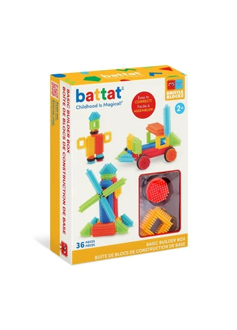 Конструктор серии Bristle Blocks - СТРОИТЕЛЬ (36 деталей, в коробке) Battat (339783528)
