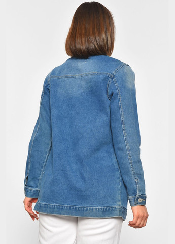 Джинсівка жіноча блакитного кольору Let's Shop (302713242)