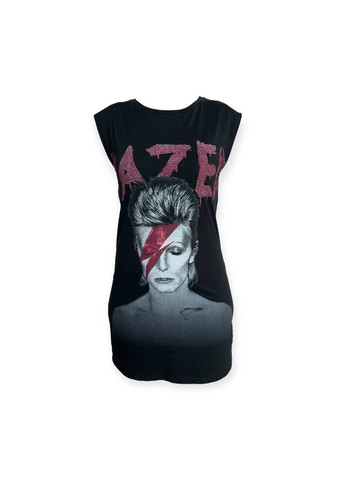 Чорна повсякденний сукня чорний Silvian Heach з абстрактним візерунком