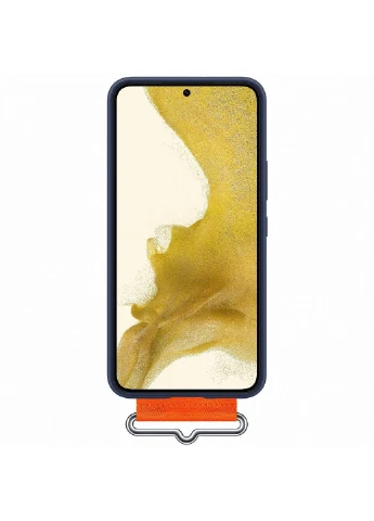 Чехол-накладка Silicone Cover with Strap для Galaxy S22 SM-S901 Navy (EF-GS901TNEGRU) Samsung (370614766)