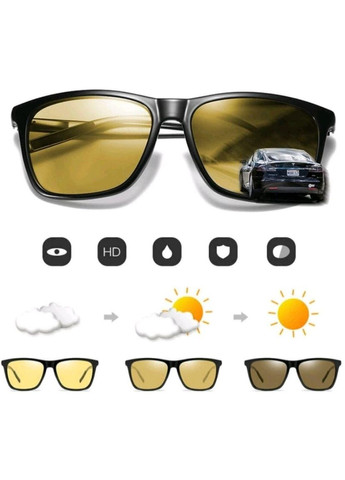 Окуляри для водіїв фотохромні антифари Fh304_COL.01PX Чорний Fahrenheit (371689006)