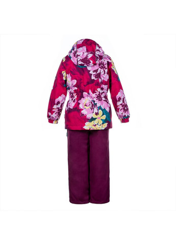 Фуксинова (колору Фукія) комплект yonne fuchsia pattern/burgundy, поліестер, р.110, фуксія з бордовим () Huppa 41260014-91363-110