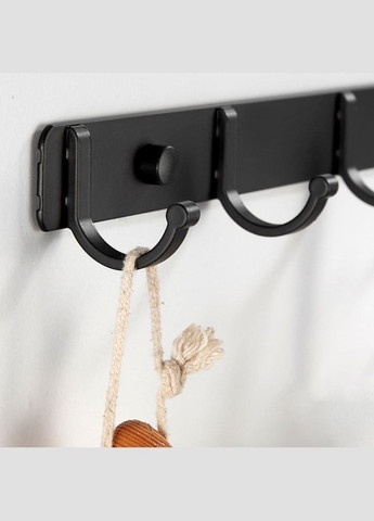 Вішалка настінна універсальна з 3 гачками Hoimc гачки підвісні з алюмінію, (R051344) No Brand (349844032)