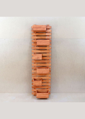 Полиця настінна для квітів з дерева Жуан шафран (ЦВС-002306) No Brand (328227245)