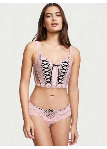 Розовый кружевное бюстье-корсет dream angels Victoria's Secret