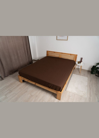 Простирадло "НАТХНЕННЯ" з резинкою Какао, 180x200 ТЕП (317965951)