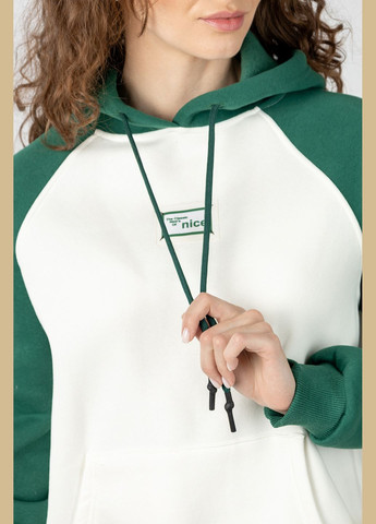 Женская худи цвет белый ЦБ-00233502 Divon (297136674)