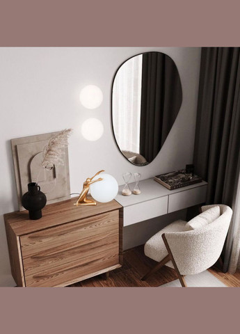 Настільна лампа/нічник з дівчиною на 30см кулі "Lady" (999-004 GD) No Brand (370071777)