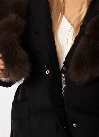 Черный зимний Пуховик Vivilona