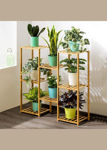 Подставка для цветов из дерева Лейрия 3 ваниль (ЦВТ-304702) No Brand (328227447)