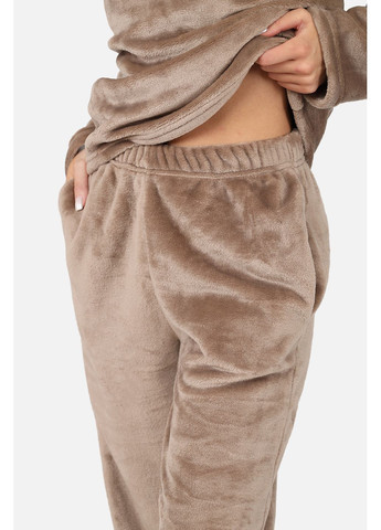 Кофейная зимняя пижама с штанами женская цвет кофейный cb-00283597 Yuki