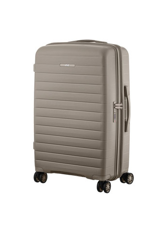 Валіза, Aero, поліпропілен, середня, 63/78 л, TSA, 4 колеса, EXP, сіро-коричневий 2E (370617059)