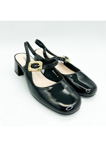 Черные босоножки (р) наплак 0-1-1-ep-264-3-j Geronea с ремешком