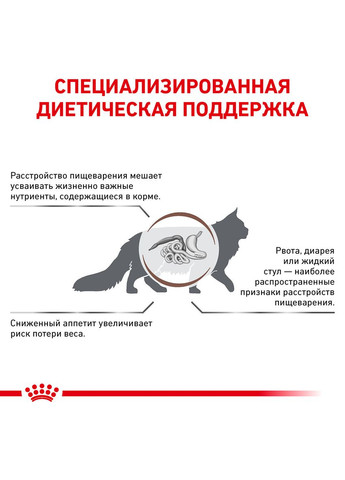 Диета Gastrointestinal для кошек при расстройствах пищеварения 4 кг (3182550771269) Royal Canin (279564263)