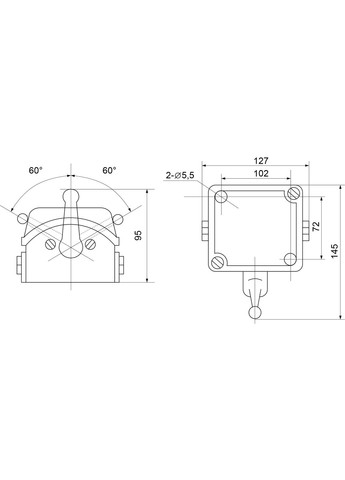 Рубильник перекидний "I-0-II" 30А QS5-30P/3 Аско-Укрем (336905389)