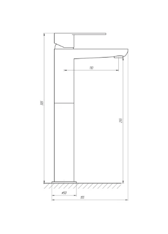 Смеситель для умывальника BARTS TB 07203-H36 Topaz (392905255)