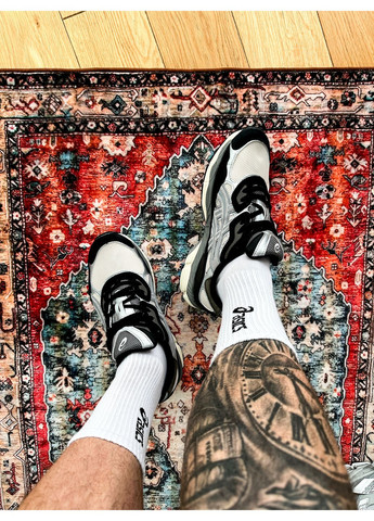 Сірі Осінні кросівки чоловічі і жіночі asics gel-nyc 1090 white black grey | асікс гель-нюк сірі білі чорні No Brand