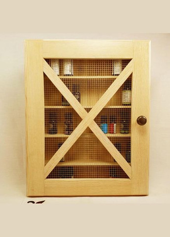 Настенный шкафчик для медикаментов из дерева Авиценна ваниль (АПТ-000102) No Brand (328909427)