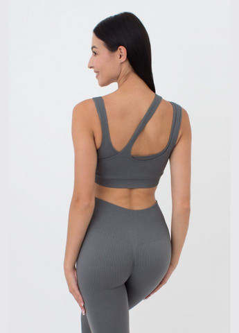 Топ жіночій безшовний з асиметричними бретелями - Чорний M/L Giulia Lichi by Lichi (315389587)