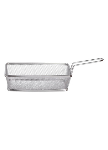 Кошик сервірувальний для подачі фрі та снеків 21×11.5×5.5 см з нержавіючої сталі HP-19-11 (A-033468) Zhongjing (361242488)