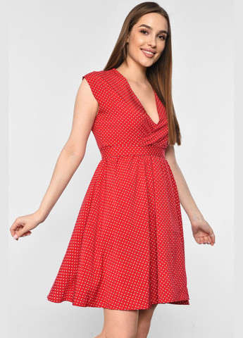 Сарафан жіночий червоного кольору Let's Shop (292755161)