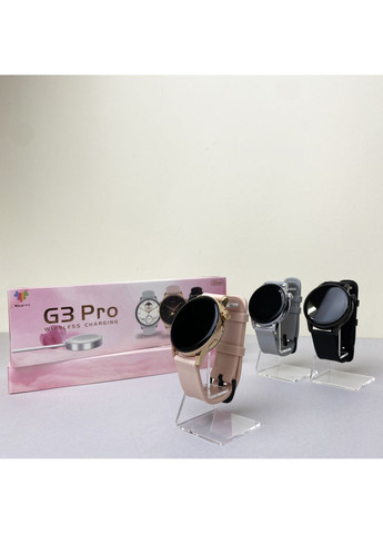 Розумний годинник G3 Pro Рожевий смарт годинник для контролю здоров'я та сповіщень на зап'ясті Smart Watch Watch 41 mm (372460507)