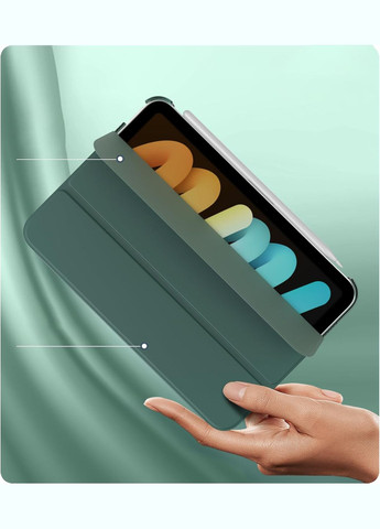 Чохол-книжка Tri Fold Hard для Apple iPad Mini 7 2024 8.3" Dark Green (712451) BeCover (342331984)