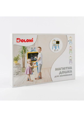 Развивающая доска для рисования магнитная оранжево-зеленая 013777/3 Doloni (392088812)