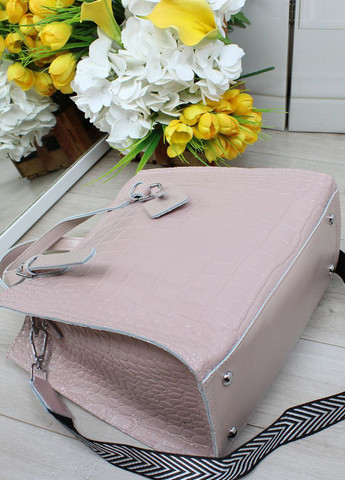 Сумка кожаная с тиснением крокодил Vishnya (335707799)