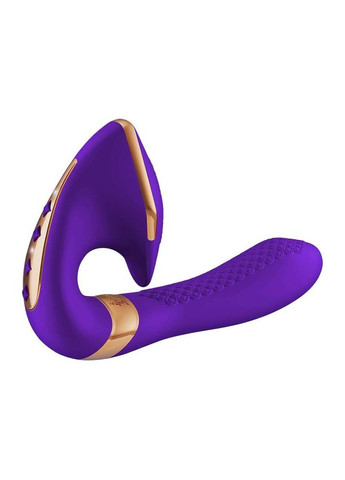 Вібратор кролик із стимуляцією точки G, рельєфний, нереалістичний, фіолетовий, 17 х 3.7 см Shunga (297134781)