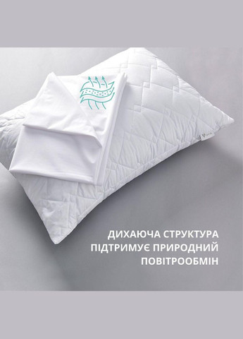Набір наволочок 10 шт. чохол захисна Аква Стоп 50х70 см повітропроникна з блискавкою, непромокальна біла IDEIA (318506485)