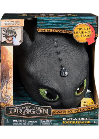 Игрушка интерактивная Dreamworks Dragons Как укротить дракона Маска Беззубик (SM66677/6072832) Spin Master (367191301)