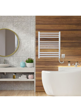 Полотенцесушитель электрический с контроллером матовый 590*490 Carino LORENZO (365595853)