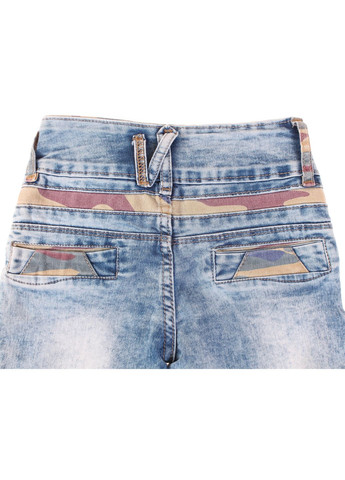 Синие демисезонные брюки джинсовые 5042 Rama