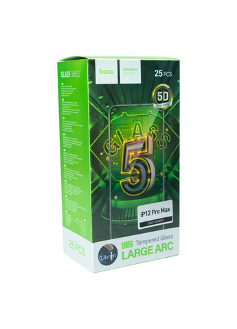 Защитное стекло G12 5D для iPhone 12 Pro Max 25 шт Hoco Apple iPhone 12 Pro Max (337994041)
