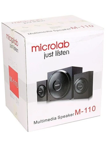 Акустическая система M-110 2.1, 10W, mini-jack, черный Microlab (393534564)
