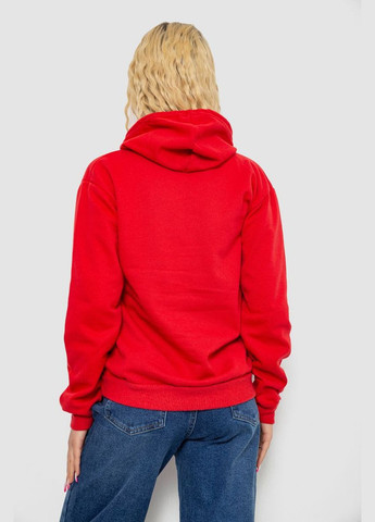 Червоний демісезонний худі жіночий на тонкому флісі, колір чорний, 238r57162-10 Ango